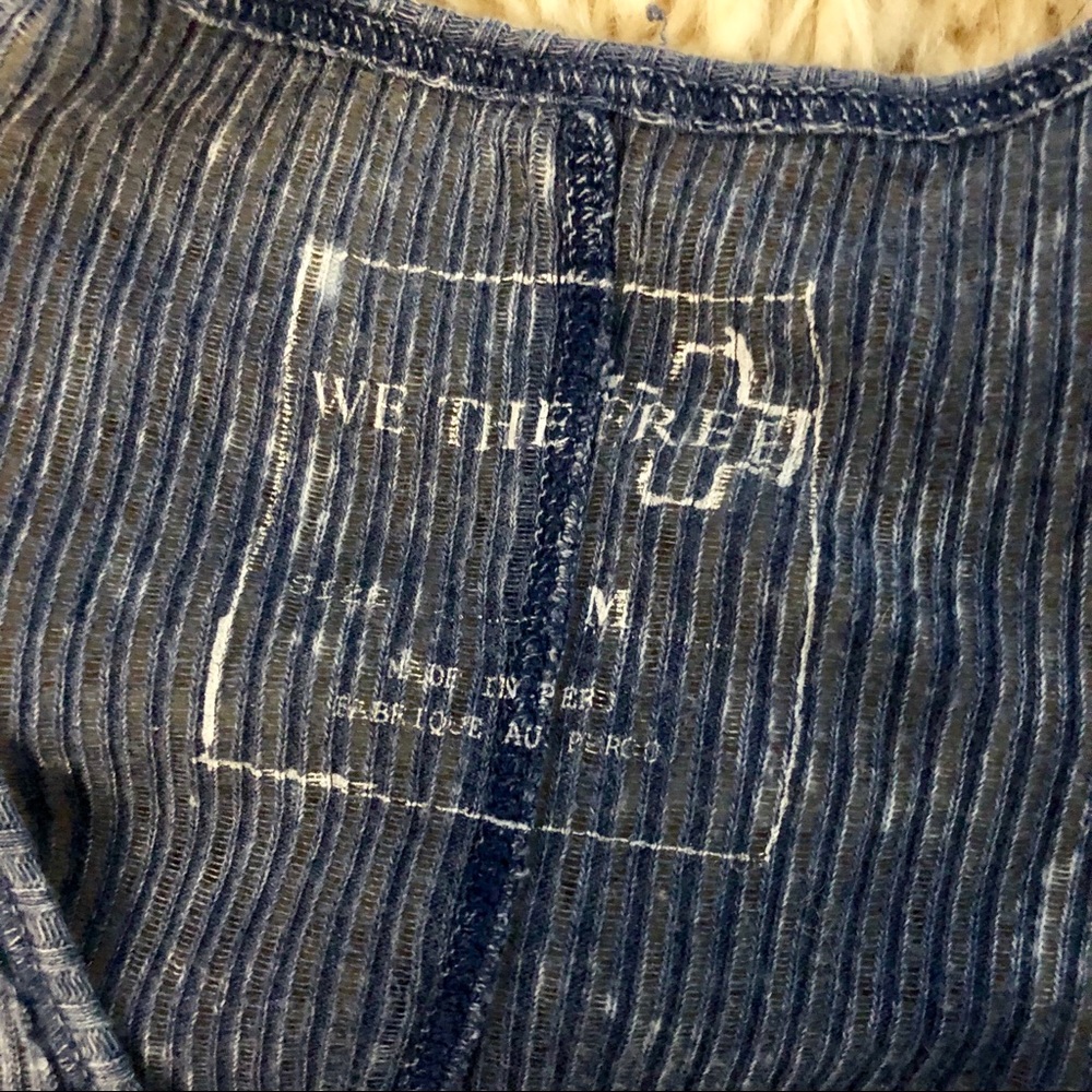 Free People Distressed Ribbed Tank Medium - Picture 5 of 5